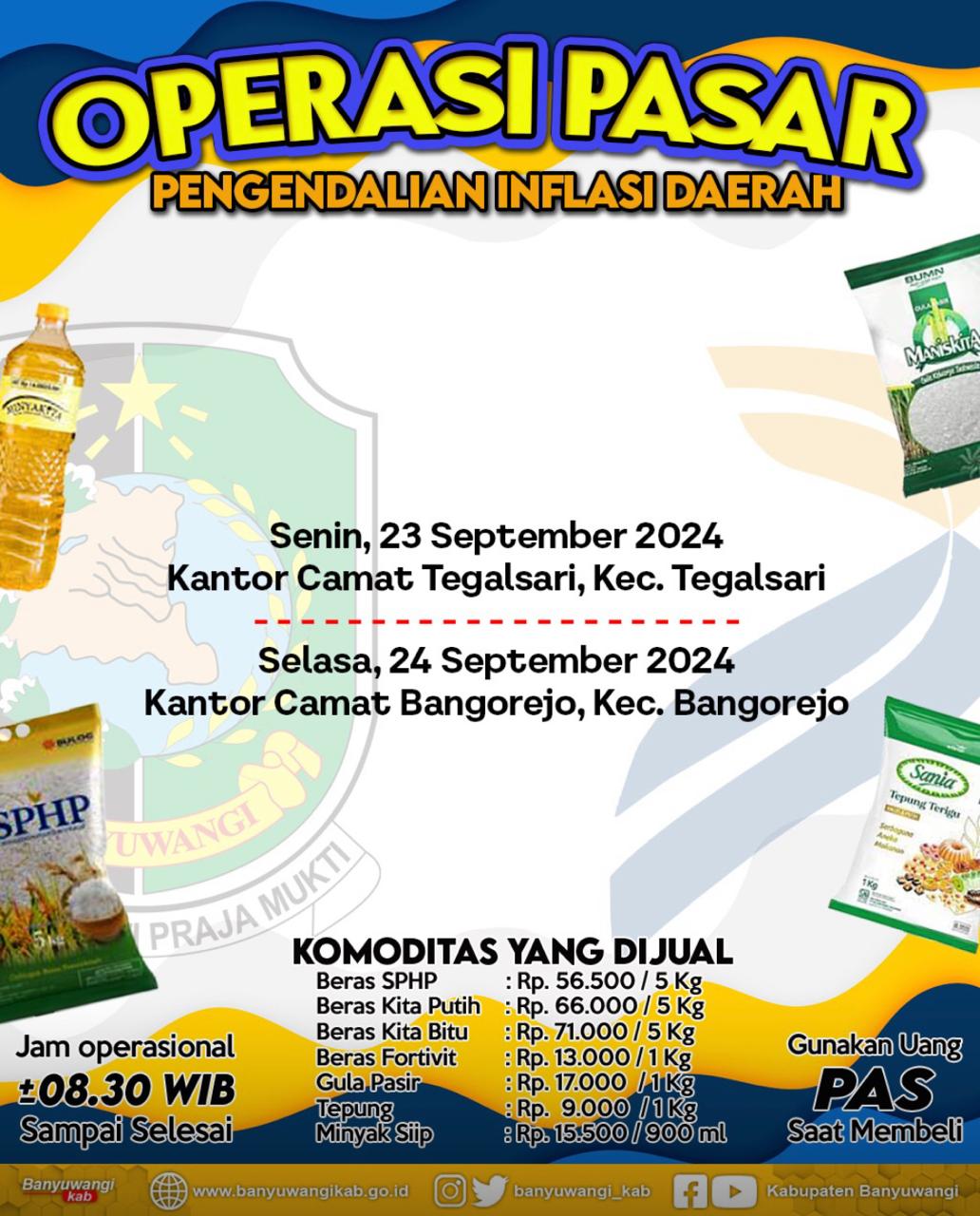 Ayo Serbu ! Pasar Murah Di Kantor Camat Bangorejo : Besok