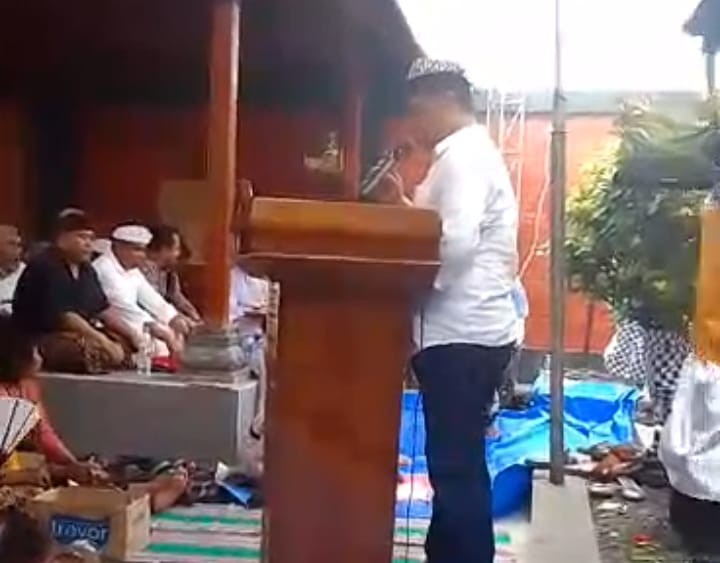 Forpimka Bangorejo Hadiri Piodalan Pura Dharma Marga Sambimulyo ke-24