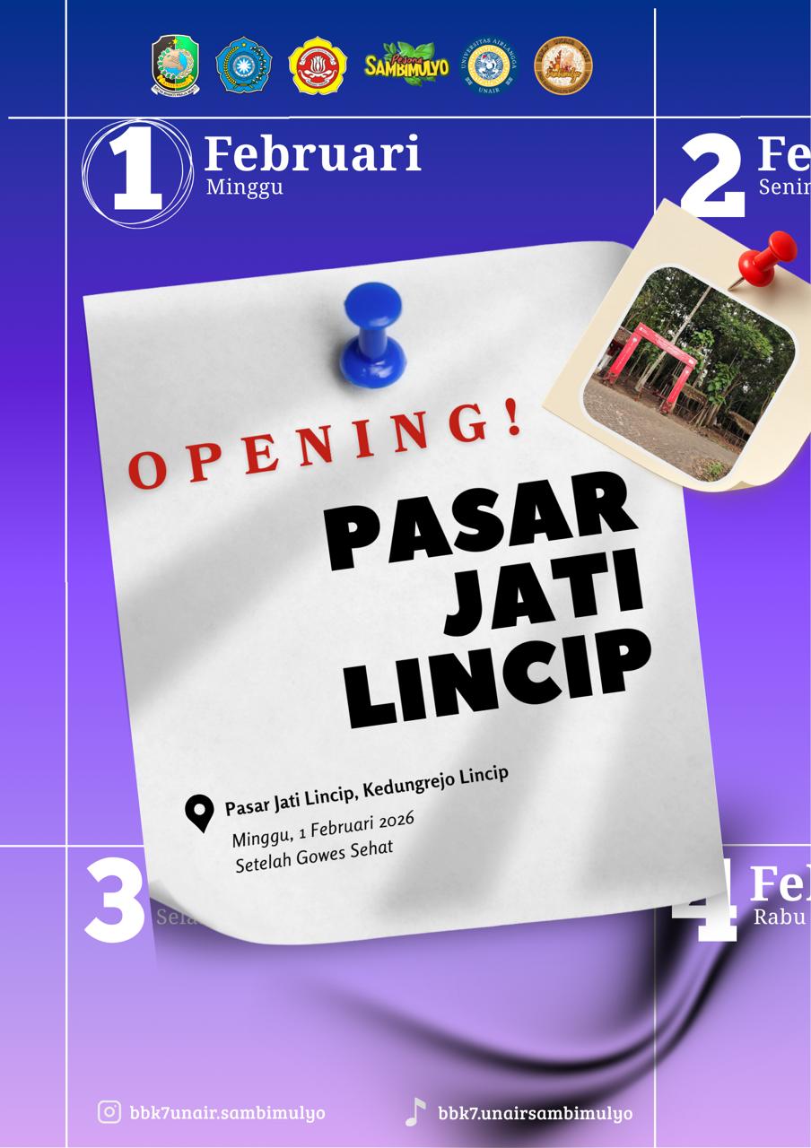 HADIRI ! PEMBUKAAN PASAR RAKYAT JATI LINCIP DI DESA SAMBIMULYO