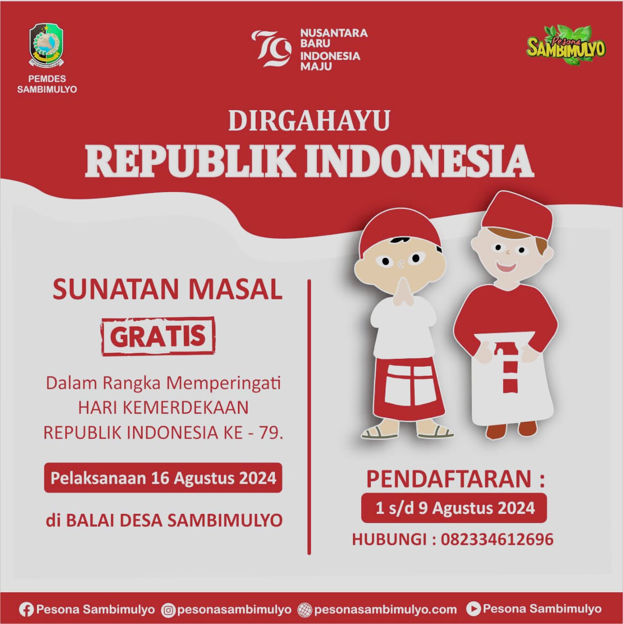 Program-Sunatan-Masal-Gratis-Meriahkan-HUT-RI-ke-79-di-Desa-Sambimulyo
