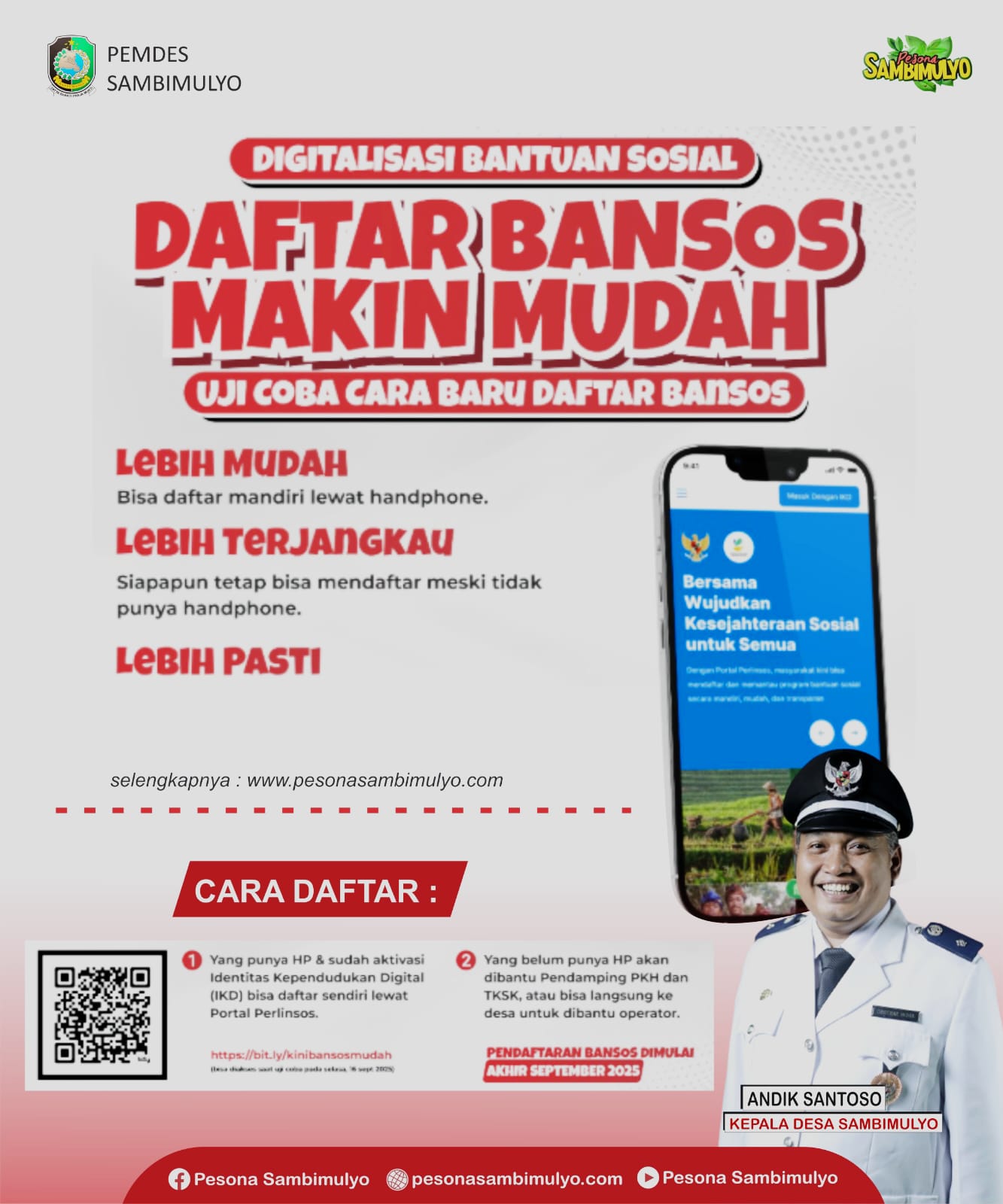 Kepala-Desa-Sambimulyo-Ajak-Warga-Daftar-Bansos-Secara-Digital