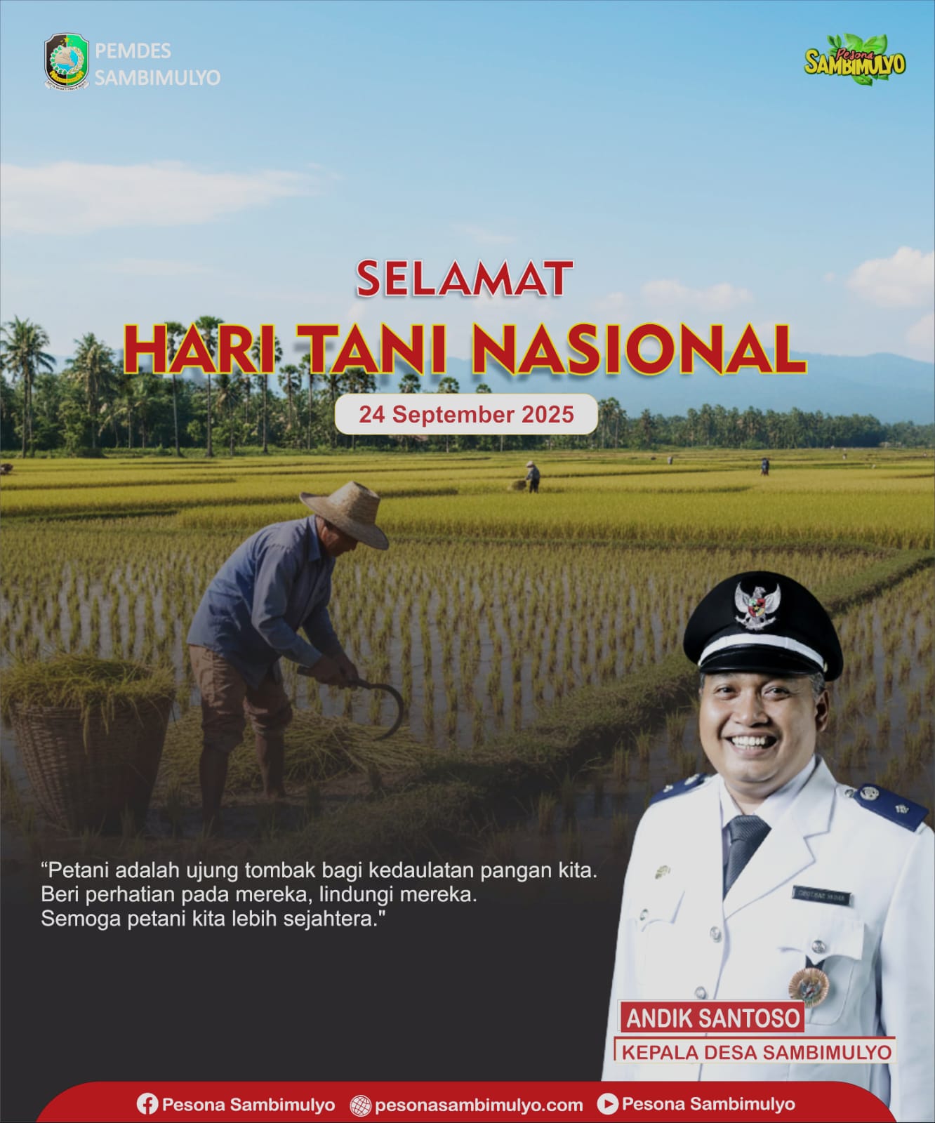 Kepala-Desa-Sambimulyo-Ucapkan-Selamat-Hari-Tani-Nasional-2025