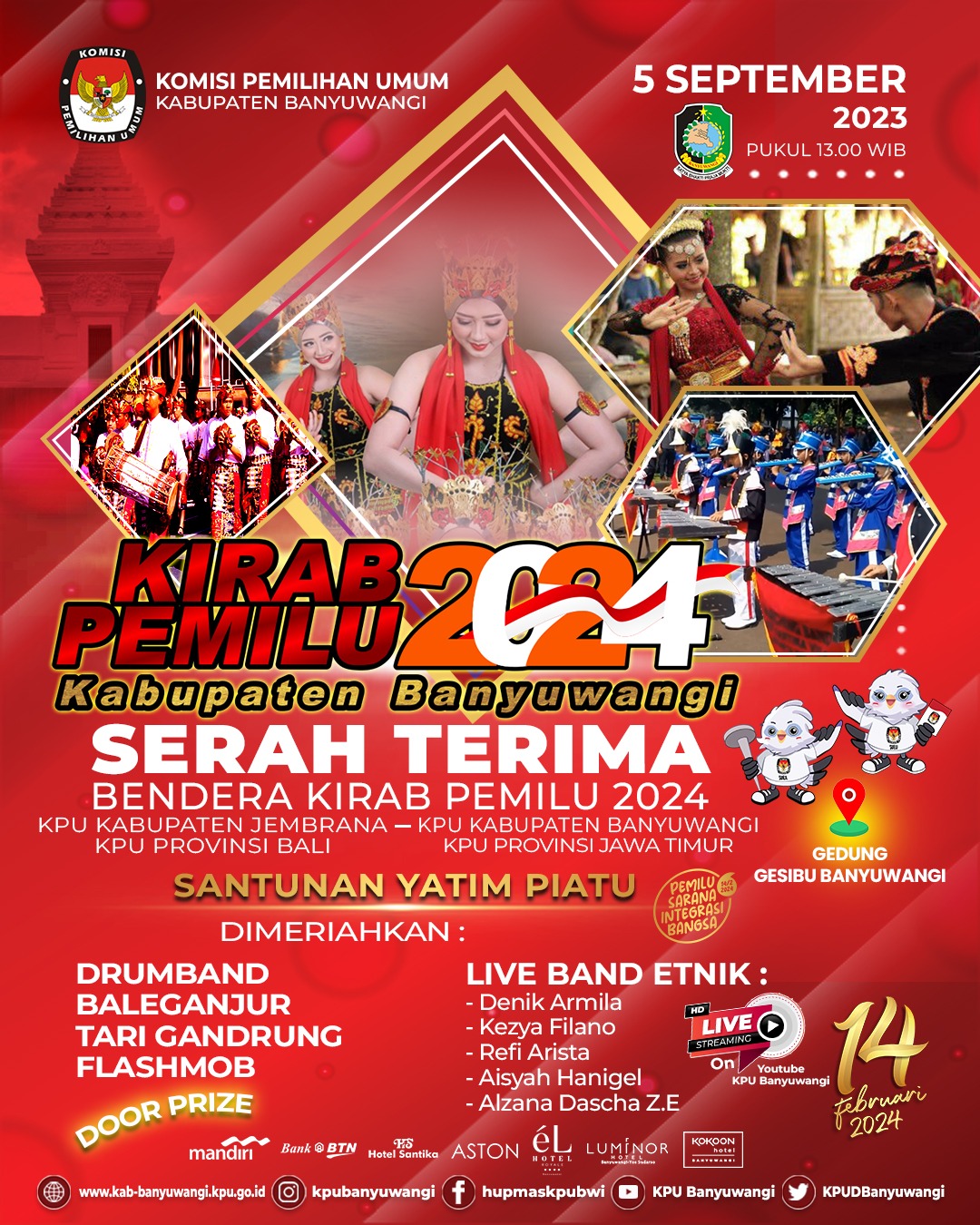 Kedatangan-Kirab-Pemilu-Tahun-2024-Jalur-VI-tiba-di-Banyuwangi