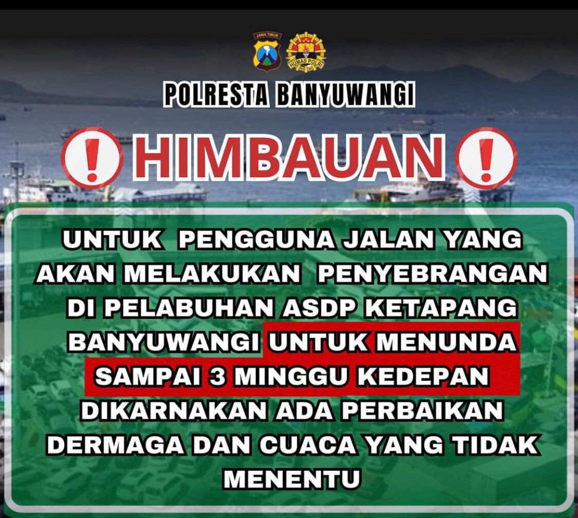 Himbauan Kapolresta Banyuwangi 