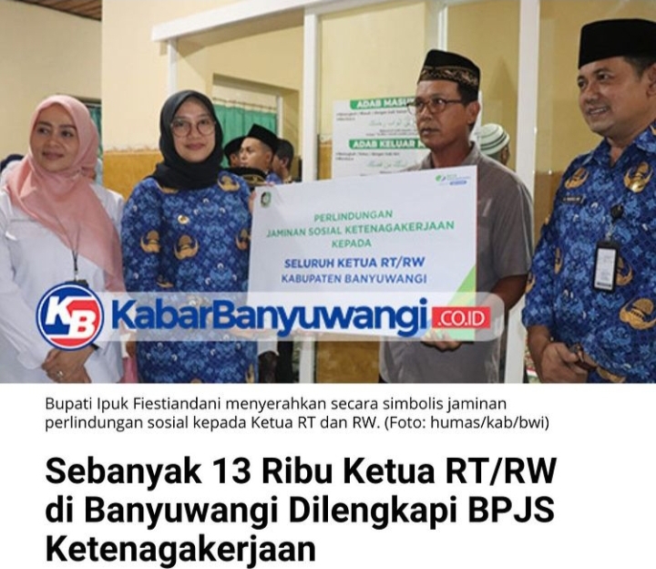 Sebanyak-13-Ribu-Ketua-RT-RW-di-Banyuwangi-Dilengkapi-Bpjs-Ketenagakerjaan