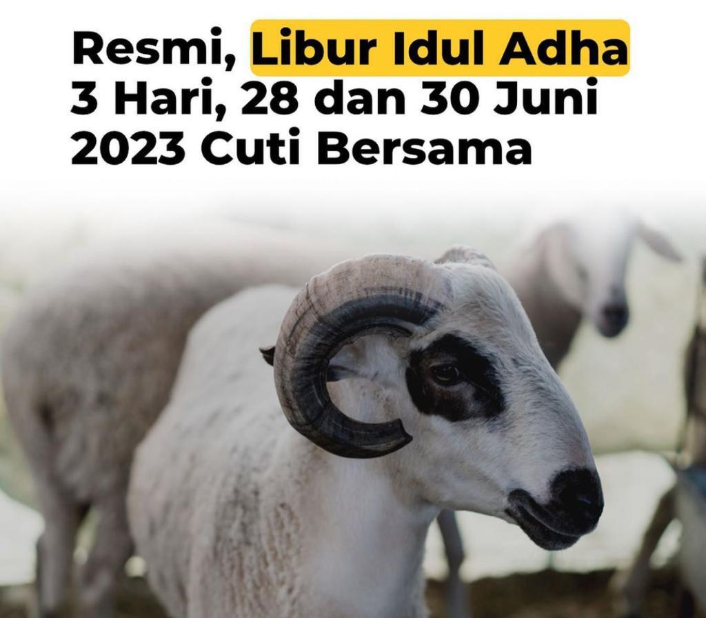 Resmi, Cuti Bersama Idul Adha 2023