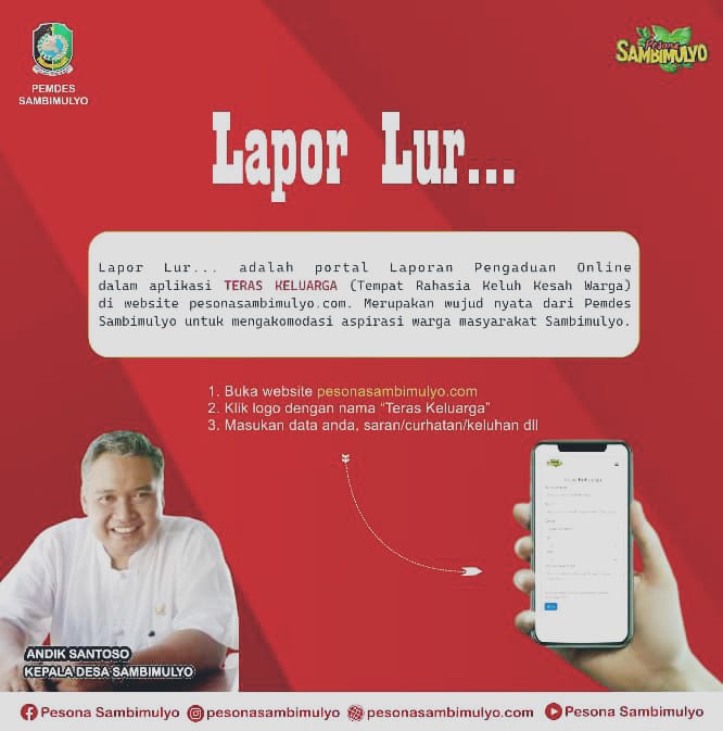 Lapor Lur : Program Pengaduan dari Hati Warga Ke Pemerintah