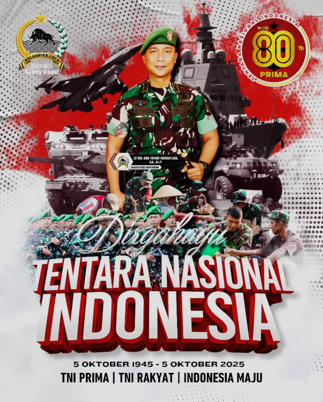 Kepala Desa Sambimulyo Ucapkan Dirgahayu TNI ke-80, TNI Prima, TNI Rakyat, Indonesia Maju