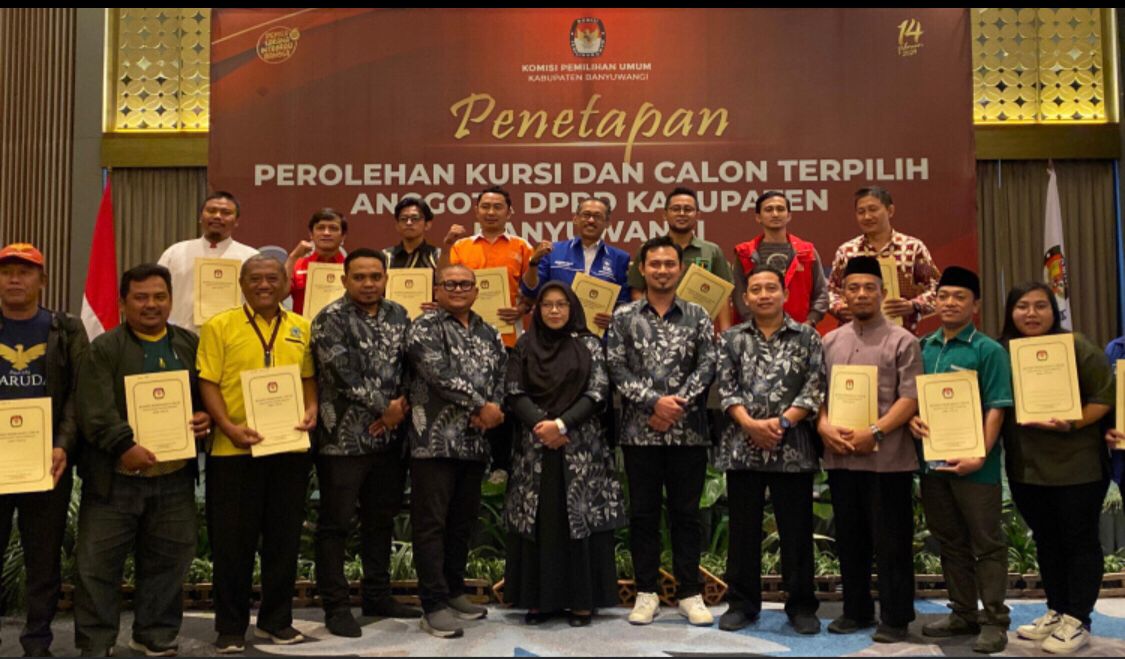 KPU-Tetapkan-50-Caleg-Terpilih-DPRD-Banyuwangi,-Berikut-Daftar-dan-Perolehan-Suaranya