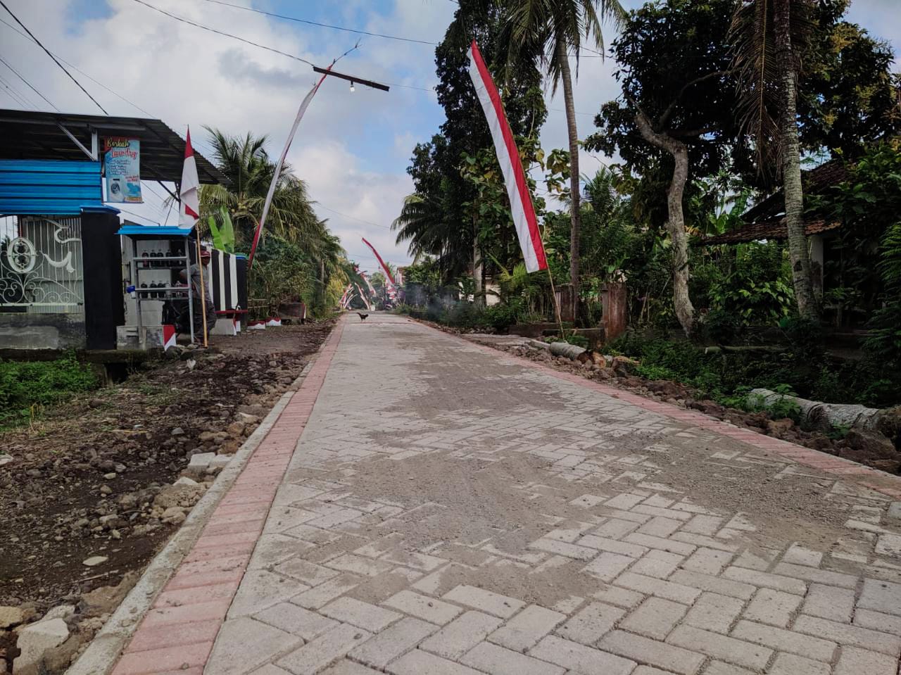 Pavingisasi-Jalan-Batas-Sambimulyo---Bangorejo-selesai-100%